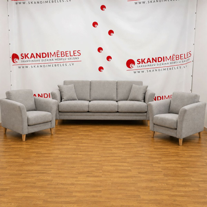 Sofa ir 2 kėdės EDEN (Rinkinys)(Ekspozicija)